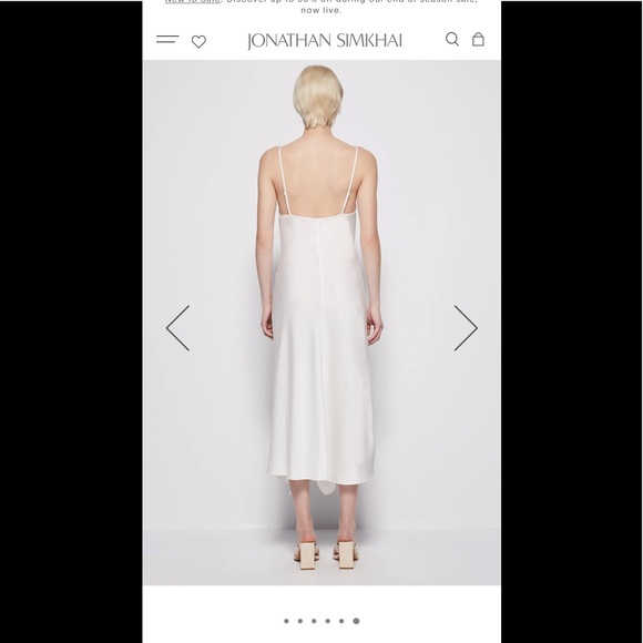 Jonathan Simkhai SIGNATURE NELLIE SLIP DRESS - Picture 2 of 6